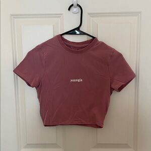 YoungLA Women's Mauve Crop Top